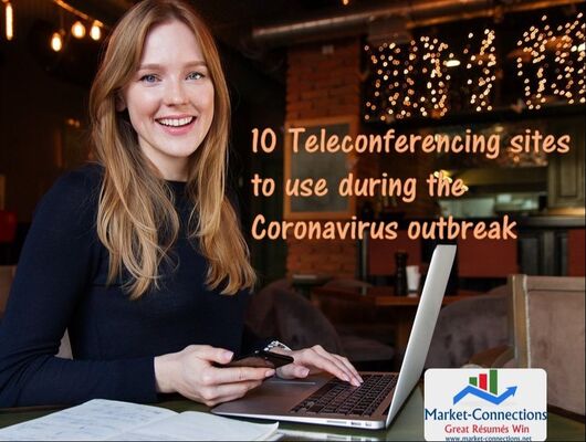 Teleconferencing during the Coronavirus Outbreak posted by https://www.market-connections.net