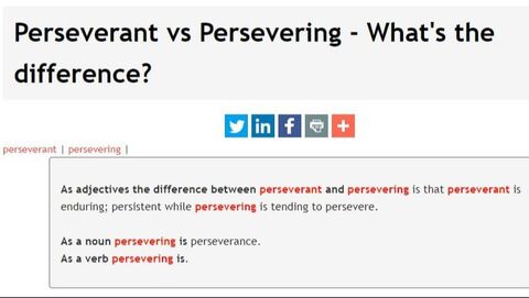 Wikidiff.com's difference between two Perseverance adjectives - Posted by https://www.market-connections.net