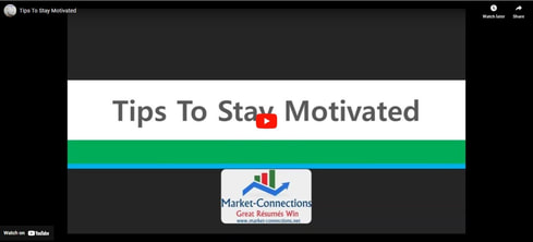 A snapshot of a YouTube video titled: Tips to Stay Motivated