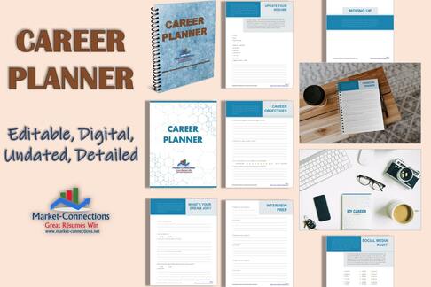 Poster of a Career Planner. There is also a logo from https://www.Market-Connections.net