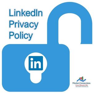 A lock with LinkedIn log in the middle. There is a logo from https://www.market-connections.net