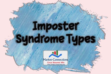 A postre labeled Imposter Syndrome Types. There is also a logo from https://www.market-connections.net