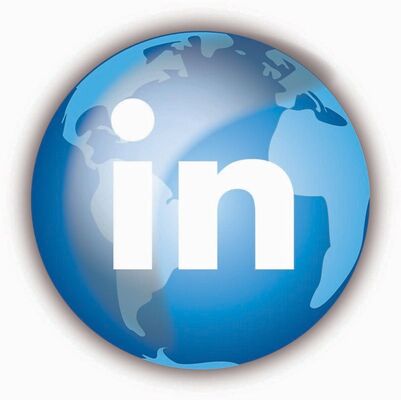 LinkedIn logo is posted on the globe picture for an article pertaining to LinkedIn new features posted by https://www.market-connections.net