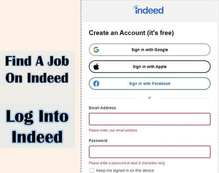 A picture of Log Into Indeed