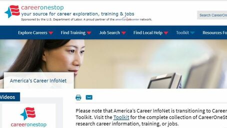 Career OneStop Toolkit for career exploration
