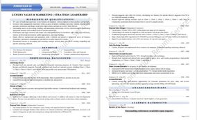 Resume samples from https://www.market-connections.net