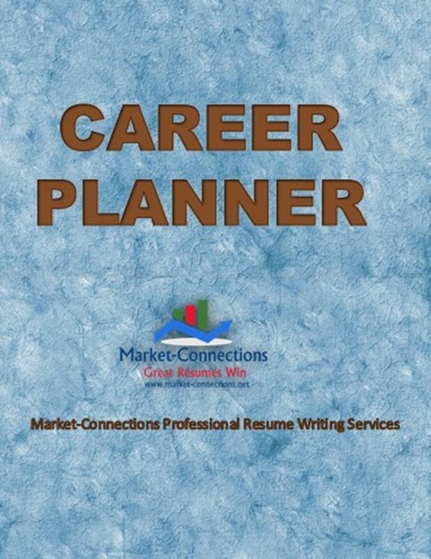 Career Planner Cover Page and a logo from https://www.market-connections.net