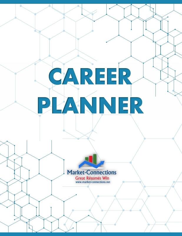 Career Planner Title Page and a logo from https://www.market-connections.net